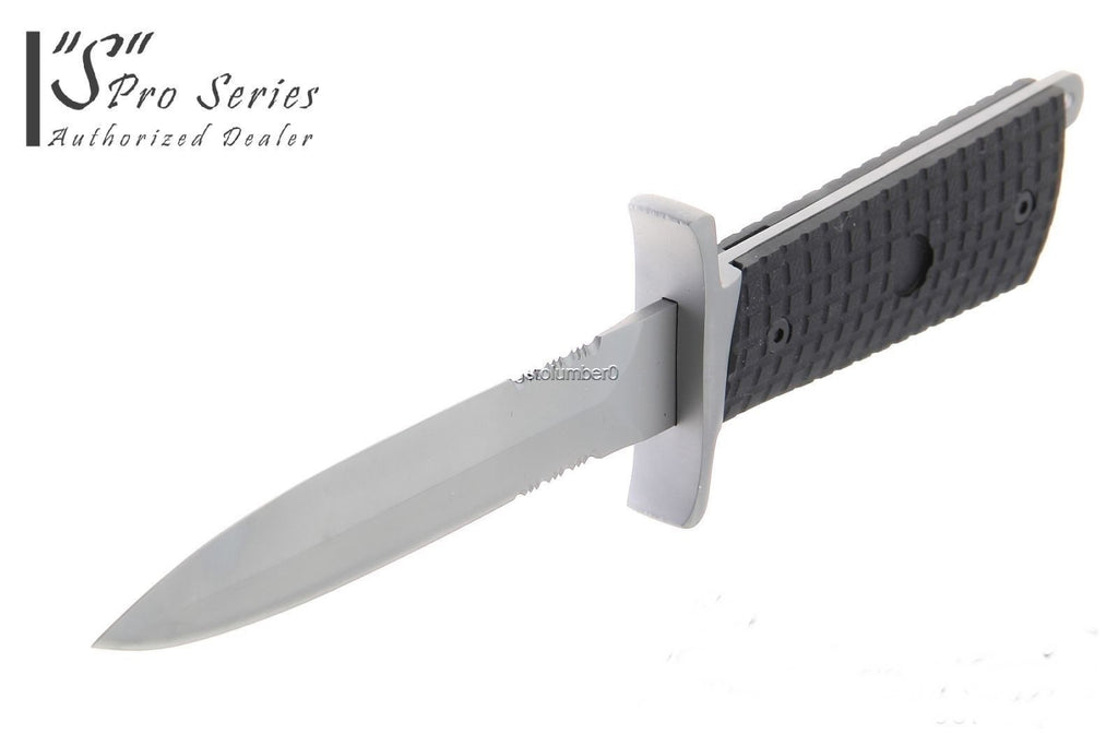Tactical "S" Series Survival Dark Ops  Knife Full Tang Wild Boar & Hog Hunter  K