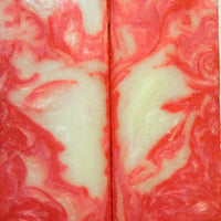 Raspberry Parfait Acrylester #68 (2 pc) Knife Scales 1/4" x 1 1/2" x 6" - 1665 - Wood Acrylic Supply