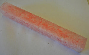 Alumilit Pink White Confetti (1 pc) Pen Blank 3/4"sq x 6" - 7762 - Wood Acrylic Supply
