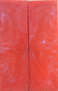 Cotton Candy Pink Acrylester #15 (2 pc) Knife Scales 1/4" x 1 3/4" x 5" - 8090 - Wood Acrylic Supply