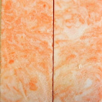 Orange Creamsicle Acrylester #52 (2 pc) Knife Scales 3/16" x 1" x 4" - 0868 - Wood Acrylic Supply