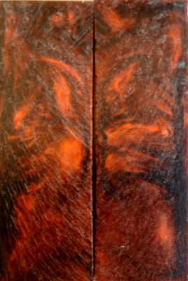 Copper Acrylester #63 (2 pc) Knife Scales 3/8