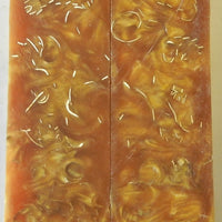 Alumilit Gold Imbedded with Brass (2 pc) Knife Scales 3/8" x 1 1/2" x 6" - 7801 - Wood Acrylic Supply
