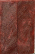 Red Russet Inlace Acrylester #09 (2 pc) Knife Scaless  3/8"x1 1/2"x5"    002