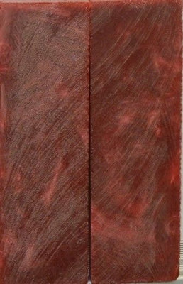 Red Russet Inlace Acrylester #09 (2 pc) Knife Scaless  3/8