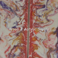 Wild Thing One Acrylester (2 pc) Knife Scales  3/16" x 1 1/2" x 5" 4874 - Wood Acrylic Supply