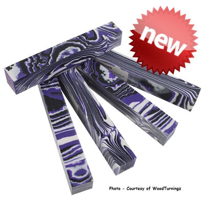 SimStone - 09 Tiger Amethyst Pen Blank 3/4