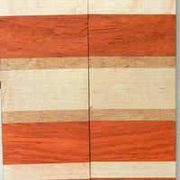 Laminated Padauk Maple (2 pc) Knife Scaless 3/8" x 2" x 6" - 7850