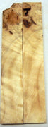 Birch Masur B grade Stabilized (2 pc) Knife Scaless 1/4" x 1" x 6" - 2407