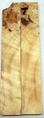 Birch Masur B grade Stabilized (2 pc) Knife Scaless 1/4