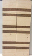 Laminated Maple Walnut (2 pc) Pistol Grips 1/2" x 1 1/2" x 6" - 7852