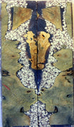 Buckeye Burl Inlace Violet White (2 pc) Knife Scales 3/8" x 1 3/4" x 6" - 7769 - Wood Acrylic Supply