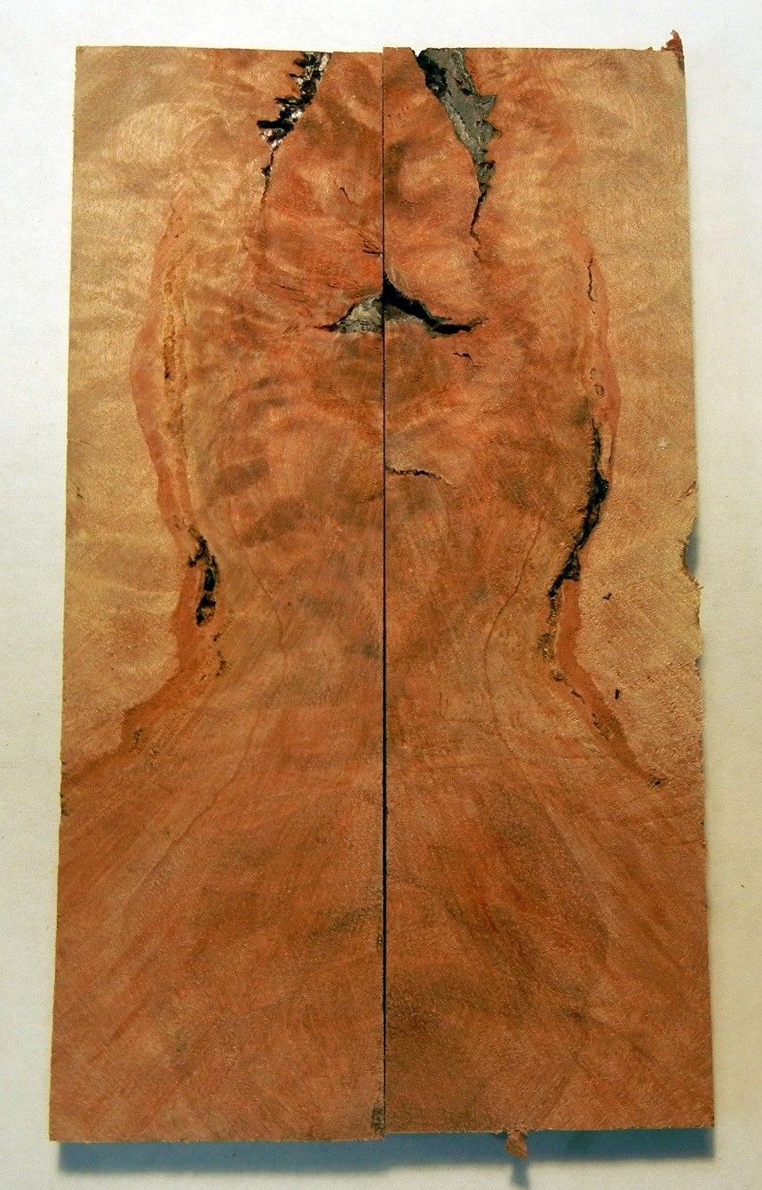 Coolabah Burl (2 pc) Knife Scales 1/4" x 1 1/2" x 5" - 1848 - Wood Acrylic Supply