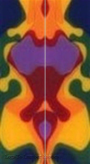 Rainbow Acrylic 27 2 pc Mini Knife Scale  3/16"x3/4"x5" - Wood Acrylic Supply