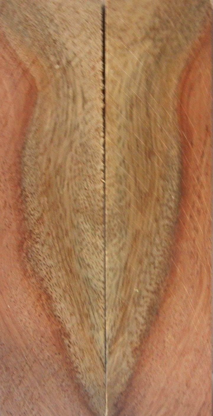 Afzelia Burl w Sap (2 pc) Knife Scales 3/8" x 1 1/2" x 6" - 8169 - Wood Acrylic Supply