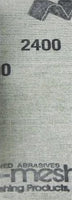 Micro-Mesh Regular Finishing Sheet 1 pc 1 1/2" x 6" 2400 grit sheet