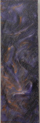 Bronze & Violet Acrylester #02 (1 pc) Inlay/Thin 1/4x1 1/2x5 - 7826