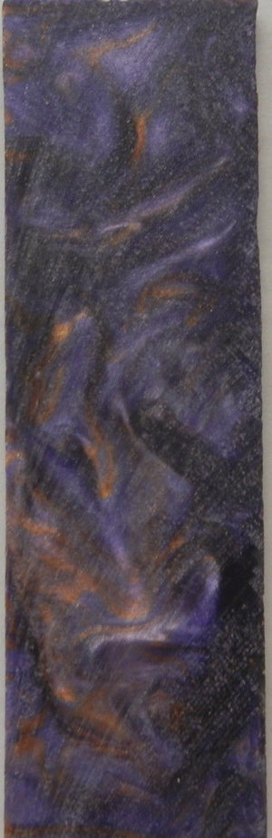 Bronze & Violet Acrylester #02 (1 pc) Inlay/Thin 1/4x1 1/2x5 - 7826
