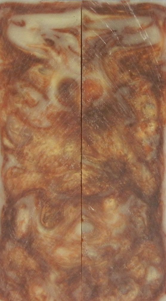 Crushed Mud Inlace Acrylester #10 (2 pc) Knife Scaless  3/8"x1 1/2"x5"    002