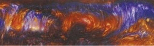 3/4" x 3/4" x 5" Pen Blank Bronze & Violet Acrylester #02 - Wood Acrylic Supply