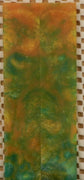 Green & Gold Inlace Acrylester #49 (2 pc) Mini Knife Scales  3/16"x1"x5"    001
