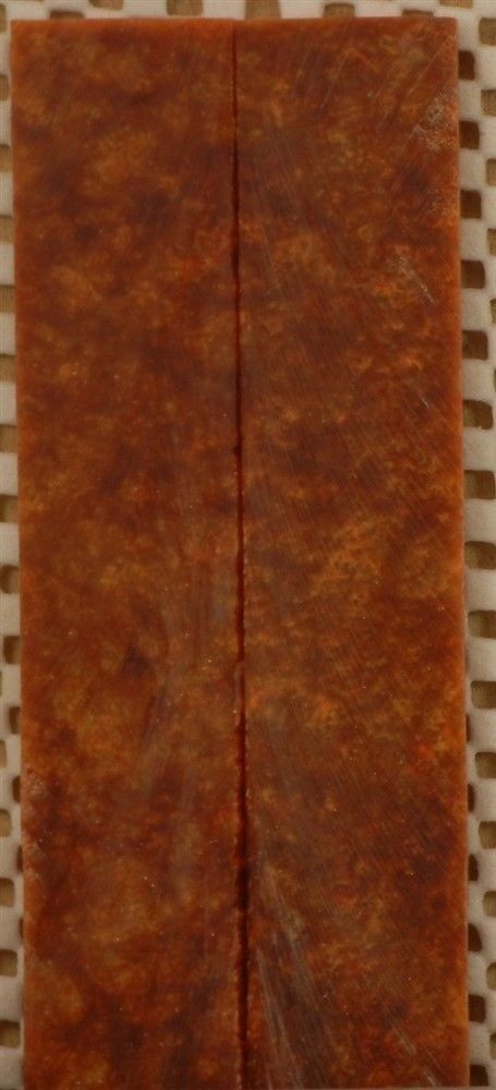 Bronze & Gold Inlace Acrylester #51 (2 pc) Mini Knife Scales  3/16"x1"x5"    002