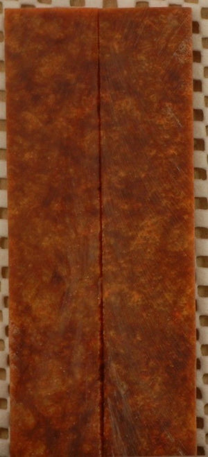 Bronze & Gold Inlace Acrylester #51 (2 pc) Mini Knife Scales  3/16"x1"x5"    002