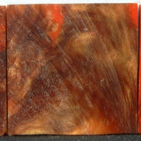 Bronze & Orange Acrylester (3 pc) Inlay/Thin 1/4" x 1 1/2" x 1 1/2"    --1
