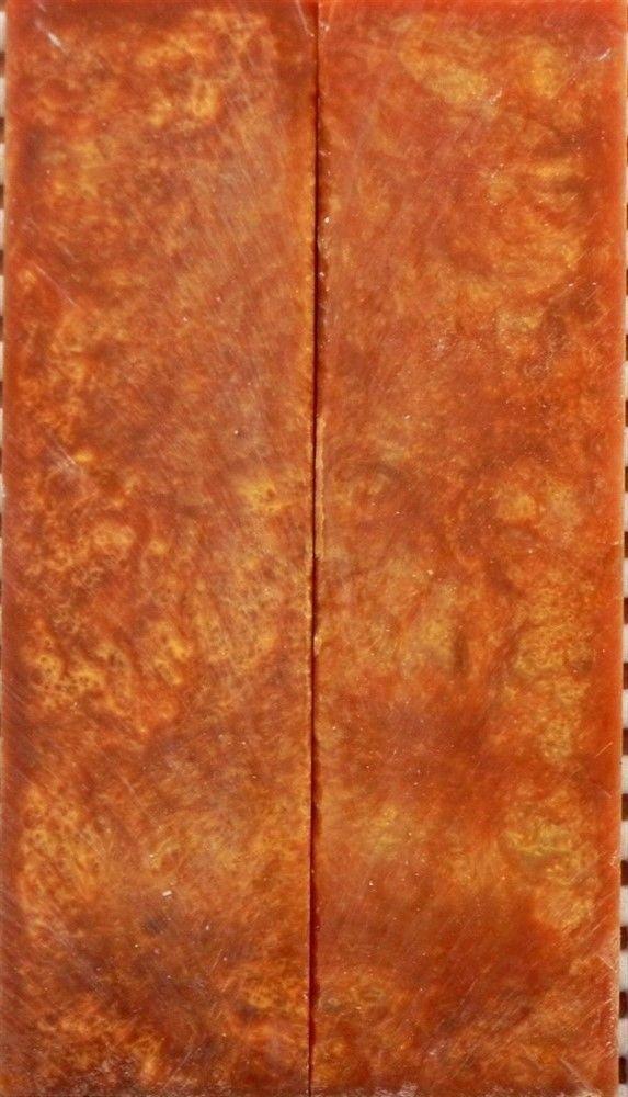 Sparkle Gold Inlace Acrylester #06 (2 pc) Knife Scales  3/8"x1 1/2"x5"    001 - Wood Acrylic Supply
