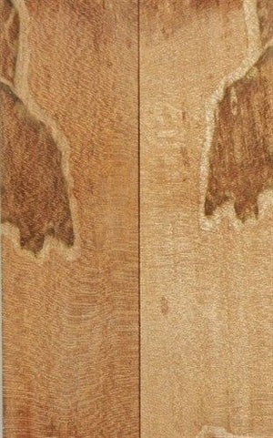 Oak Tiger Spalted/Stabilized Brown 2 pc Knife Scales  1/2" x 1 1/2" x 5" 8 - Wood Acrylic Supply