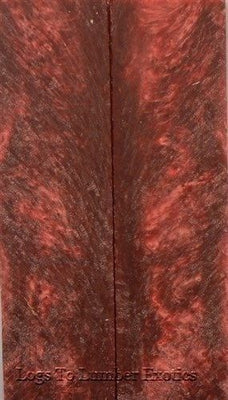 Crushed Cranberry Inlace Acryl 05 w Eye 2 pc Knife Scales 1/4