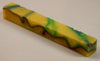 AcrylicYellow w Rainbow 1 pc Pen Blank 5/8"x5"      220
