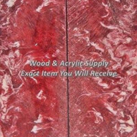 Indiana U IU Acrylester (2 pc) Knife Scales 1/4" x 2" x 6" 5659 - Wood Acrylic Supply