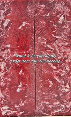 Indiana U IU Acrylester (2 pc) Knife Scales 1/4" x 2" x 6" 5659 - Wood Acrylic Supply