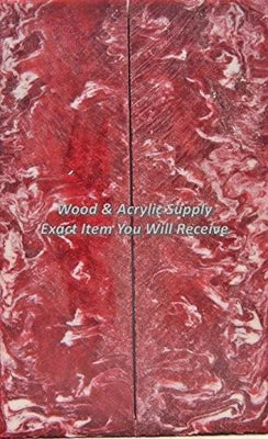 Indiana U IU Acrylester (2 pc) Knife Scales 1/4