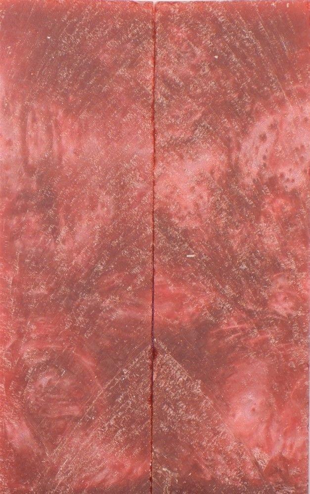 Crushed Cranberry Inlace Acryl #05 (2 pc) Knife Scale  1/4"x1 1/2"x5"    001 - Wood Acrylic Supply