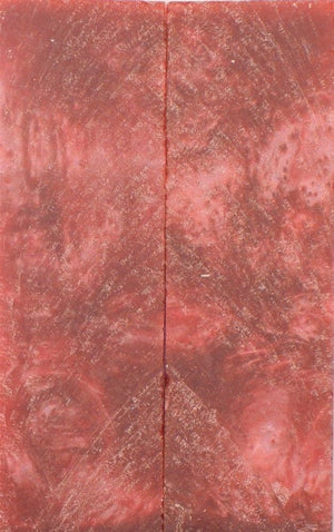 Crushed Cranberry Inlace Acryl #05 (2 pc) Knife Scale  1/4"x1 1/2"x5"    001 - Wood Acrylic Supply