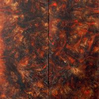 Bronze & Orange Acrylester #01 (2 pc) Knife Scales 3/8" x 1 3/4" x 6" - 0605 - Wood Acrylic Supply