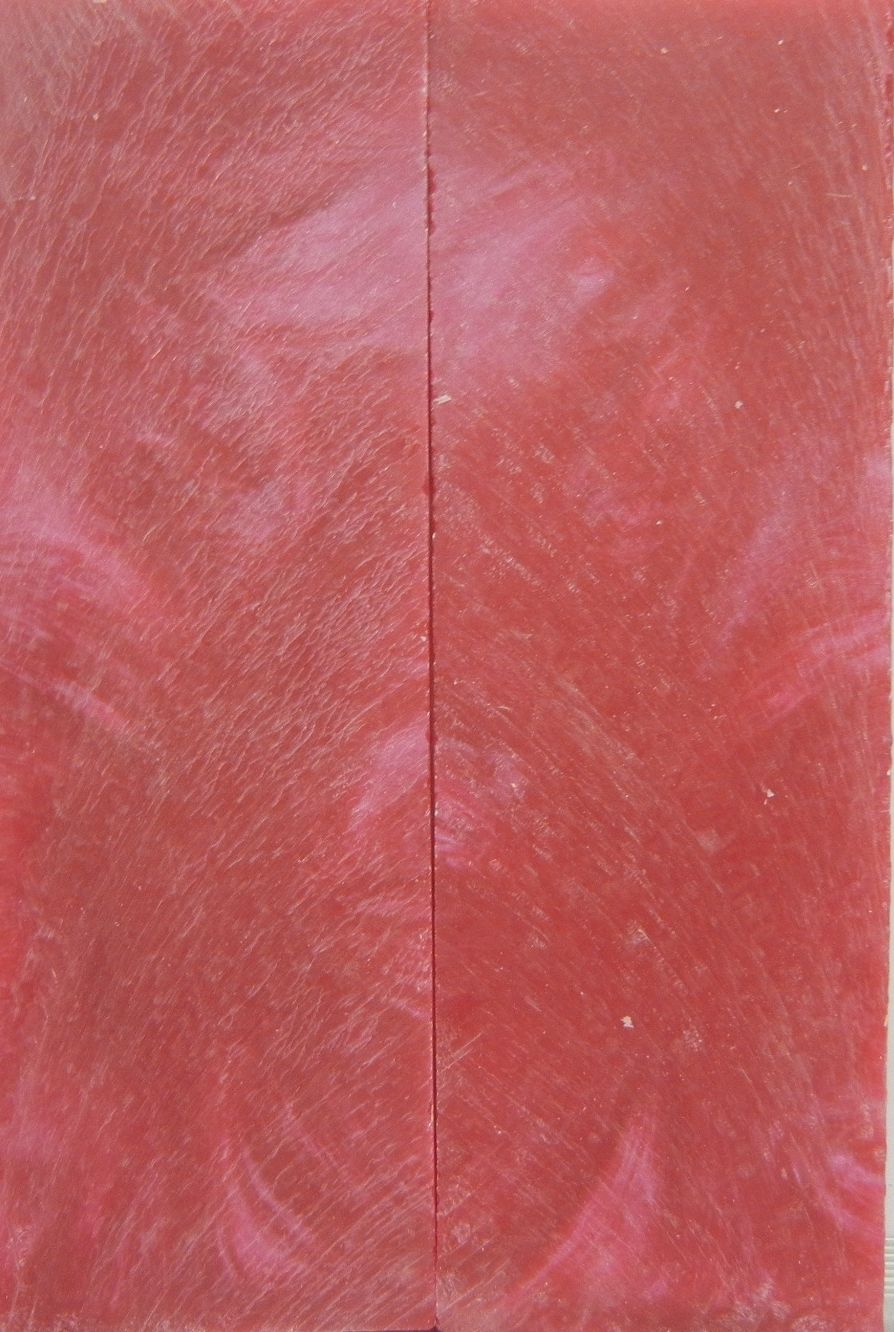 Pink Sky Inlace Acrylester #29 (2 pc) Straight Razor Scaless  3/16"x2"x6"    002