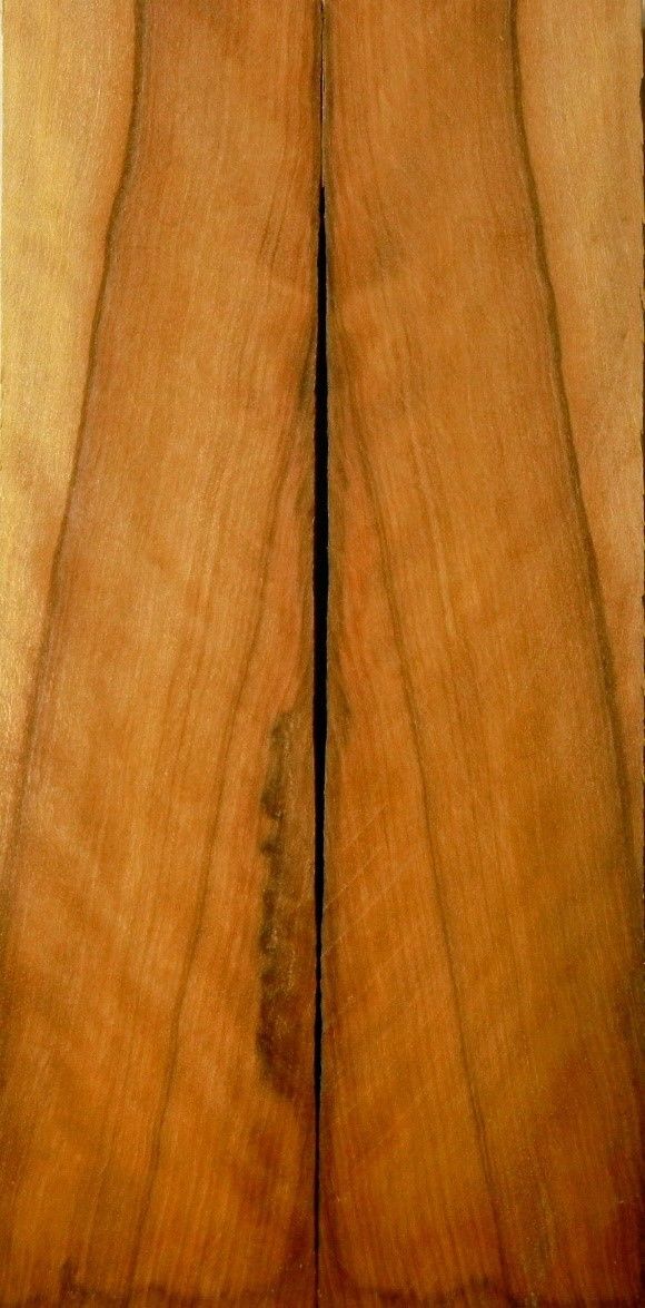 Olive Wild Burl (2 pc) Knife Scales 3/8" x 1 1/2" x 6" - 0967 - Wood Acrylic Supply