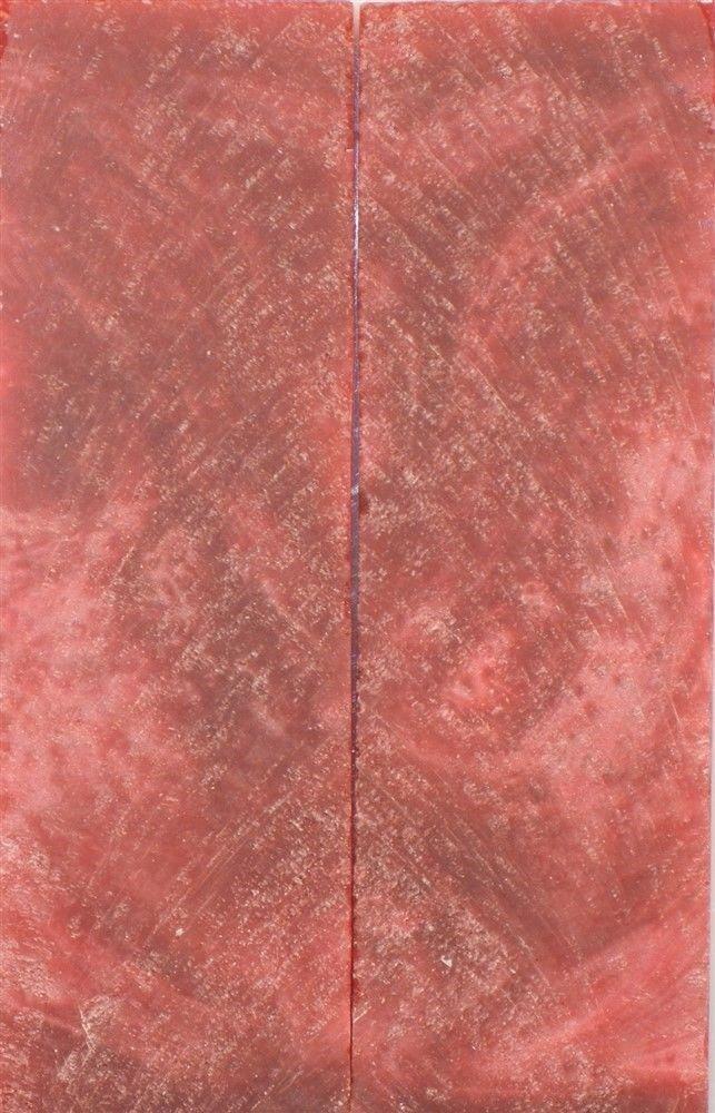 Crushed Cranberry Inlace Acryl #05 (2 pc) Knife Scale  1/4"x1 1/2"x5"    002 - Wood Acrylic Supply