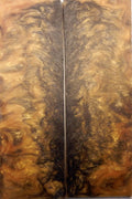 Black & Gold Acrylester #47 (2 pc) Razor Knife Scales 3/16" x 2" x 5" - 1578 - Wood Acrylic Supply