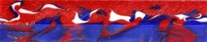 Old Glory Acrylic. #22 1 pc Pen Blank Short 3/4" x 2 7/8" to 3 7/8" ks