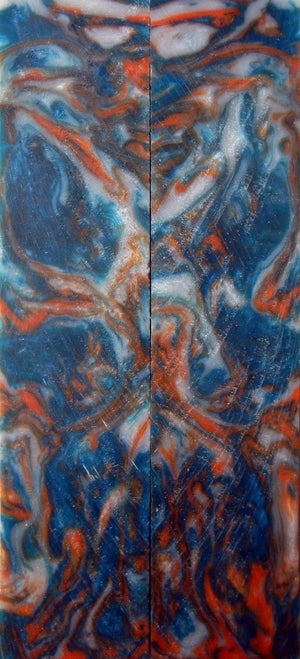 Dolphins Acrylester #55 (2 pc) Knife Scales 3/16" x 1" x 5" - 0663 - Wood Acrylic Supply