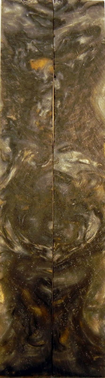 Gold Rush Acrylester #111 (2 pc) Knife Scales 3/16" x 3/4" x 5" - 1704 - Wood Acrylic Supply