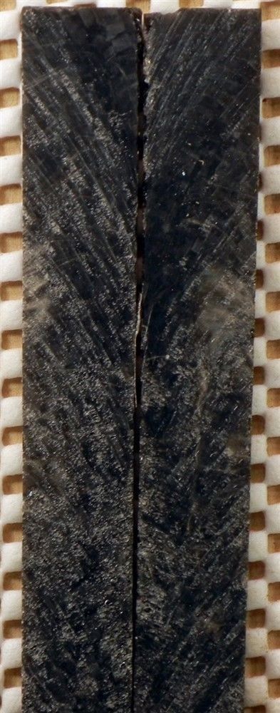 Black Olive Inlace Acrylester #28 (2 pc) Mini Knife Scaless  3/16"x3/4"x5"    001