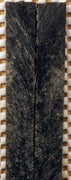Black Olive Inlace Acrylester #28 (2 pc) Mini Knife Scaless  3/16"x3/4"x5"    001