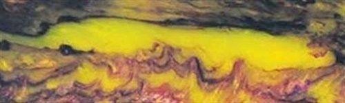 1" x 1 1/2" x 5" Knife Blank Banana Grape Acrylester #39 - Wood Acrylic Supply