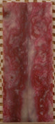 Cherry Ohio State Inlace Acrylester  (2 pc) Mini Knife Scales  3/16"x1"x5"    002