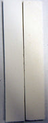 Solid White Inlace Acrylester sc2 (2 pc) Knife Scaless 1/16" x 1" x 5" - 2327